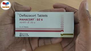 Mahacort DZ6 Tablet  Deflazacort Tablet Uses Dose Side Effects In Hindi  Defcort 6 mg Tablet [upl. by Aihsetal]