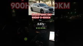 Chrysler 300C SRT 900hp 0100KM dragy test [upl. by Baalman]