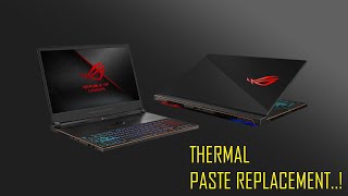 THERMAL PASTE REPLACEMENT FOR ASUS ROG ZEPHYRUS S GX531GW [upl. by Eirotal665]