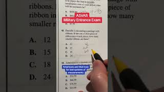 ASVAB Arithmetic Reasoning 12 Question and Answer [upl. by Nalda]