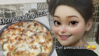 How to make homemade pizza javerianasirofficial recipe food pizza youtube [upl. by Nesbitt]