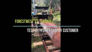 FORESTWEST 32quot 14HP Wood Sawmill with EStart  Wood Sawmill Testing [upl. by Jesus]