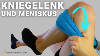 Kniegelenk  Mobilisation bei Meniskus Schmerzen  Meniskus Übungen  Mein Physio [upl. by Asined523]