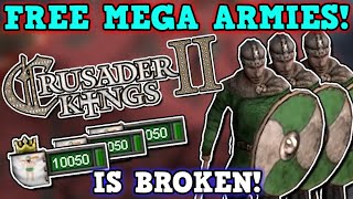 Crusader Kings 2 IS A PERFECTLY BALANCED GAME WITH NO EXPLOITS  RETINUE ONLY CHALLENGE IS BROKEN [upl. by Netsew]