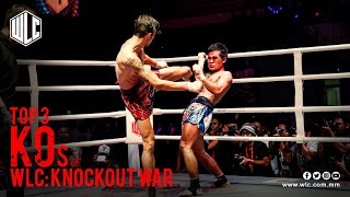 Top 3 Knockouts of WLC Knockout War  Lethwei  Bareknuckle Fight [upl. by Gorges]