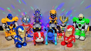 Adu Robot Robot Keren Ironman Ultraman Robot Joget Robot Anjing Robot Warior Optimus Bumblebee [upl. by Avehs]