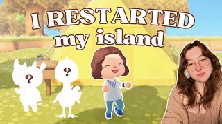 I RESTARTED my Animal Crossing New Horizons Island ✿ ACNH new island Thyme [upl. by Marianne673]