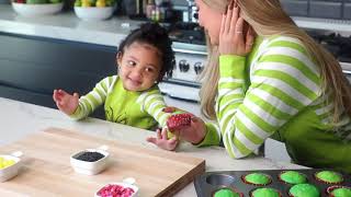 Kylie Jenner Grinch Cupcakes with Stormi [upl. by Doble]