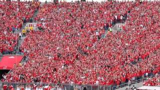 WISCONSIN JUMP AROUND in student section at Camp Randall Madison [upl. by Ahsitauq]