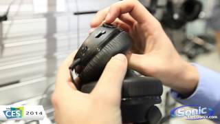 Audio Technica ANC70 Noise Cancelling Headphones  CES 2014 [upl. by Naahsar]