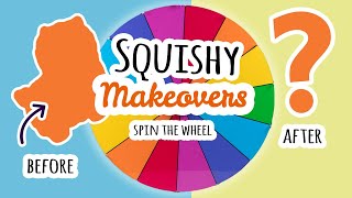 Squishy Makeovers Spin The Wheel  Fixing Your Squishies 23 [upl. by Noreht]