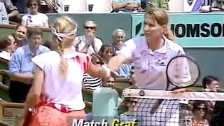 Steffi Graf vs Amanda Coetzer 1992 Roland Garros R3 Highlights [upl. by Enihsnus940]