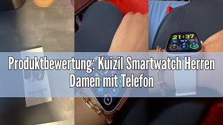 Produktbewertung Kuizil Smartwatch Herren Damen mit Telefonfunktion 191quot Fitnessuhr Damen 110Sp [upl. by Sibyl]