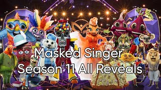 Masked Singer Season 11 All Reveals [upl. by Notgnilra]