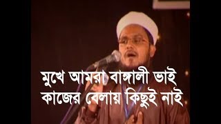 মুখে আমরা বাঙ্গালী ভাই কাজের বেলায় কিছুই নাই  Aynuddin Al Azad Rah [upl. by Anitnuahs]