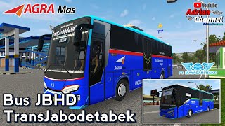 Bus JBHD  Bussid Livery TransJabodetabek Agra Mas amp Mayasari Bakti  Bussid V361 [upl. by Koval495]