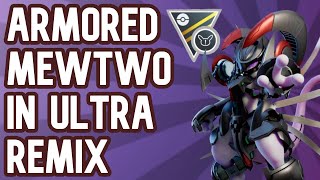 ARMORED MEWTWO LEADS A NON XL TEAM ON A 164 RUN IN THE NEW ULTRA LEAGUE REMIX CUP  Pokémon GO PvP [upl. by Cis]