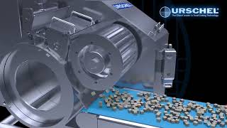 Urschel® Model SPRINT 2® with conveyor  Animated operating principle [upl. by Bobbi]