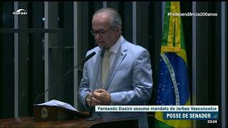 Fernando Dueire assume vaga do senador Jarbas Vasconcelos [upl. by Adnilec859]