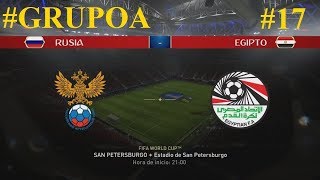 FIFA 18  Grupo A  Mundial Rusia 2018  Rusia vs Egipto  Estadio de San Petersburgo [upl. by Kcirrej]