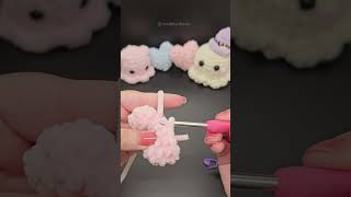 Crochet Heart Keychain  Full tutorial linked in description [upl. by Lielos13]