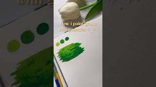 Subscribe for more gouache paintings tutorial 🤍art gouachepainting ghiblistudiopainting acrylic [upl. by Lebiram308]