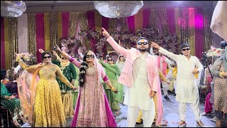 Mehndi Dance Performance  Wardah amp Faiq  Pakistani Wedding 2024 [upl. by Rambow]