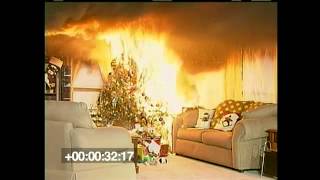 Kerstboom brand in de huiskamer [upl. by Dilks]