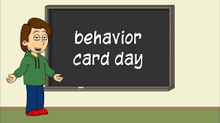 every goanimate behavior card day video [upl. by Ardekal242]