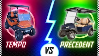 Club Car Tempo vs Precedent  Golf Cart Comparison 2024 [upl. by Couq]