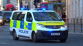 Metropolitan Police minibuses responding in London collection [upl. by Dinah419]