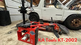 I bought the Cheapest Tire Machine ever KA Tools KT2002 review [upl. by Eelatsyrc]