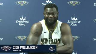 Zion Williamson interview  Pelicans Media Day 2024 [upl. by Charline]