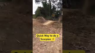 Mountain Biking  Learning how to do The Scorpion 🦂 mtb sendit funny scorpion mtbforfails [upl. by Sonaj610]