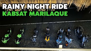 RAINY NIGHT RIDE  KAWASAKI NINJA ZX4RR  KABSAT MARILAQUE [upl. by Gilges]