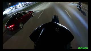 Street Bike Wheelies At Night 2024 Kawasaki Zx6r bikelife motorcycle wheelie [upl. by Aninaig755]