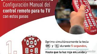 Como configurar el control claro 1 al televisor y 2al decodificador [upl. by Euhc]