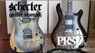 Schecter Reaper6 vs PRS SE Mark Holcomb [upl. by Yhtimit]