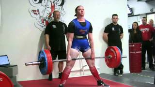 Jane Aaberg  DMA 2014  220 kg deadlift  3 attempt [upl. by Nyleek]