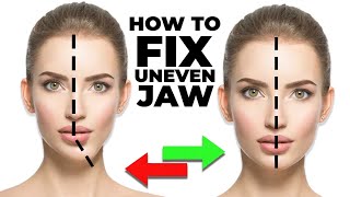 Fix Your Uneven Jaw With This 1 Simple Exercise face asymmetry [upl. by Azila]