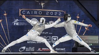 Cairo 2022 Team Mens Foil Fencing World Championships Finals Highlights [upl. by Leahcim]