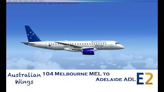 Australian Wings 104 Melbourne MEL to Adelaide ADL636 [upl. by Carr]