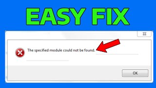 How To Fix The Specified Module Could Not Be Found Fix For All Programs in Windows 11 [upl. by Greff641]