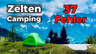 37 Tipps  Zelten Campen Wildcampen [upl. by Draude374]