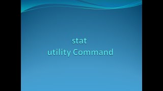 stat Linux Command  Linux Tutorial in Urdu [upl. by Erdne]