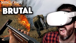 Batalla de Normandía en REALIDAD VIRTUAL en Medal of Honor VR Meta Quest 2 [upl. by Kroy606]