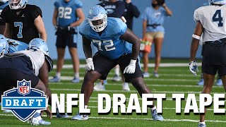 Asim Richards NFL Draft Tape  North Carolina OT [upl. by Anihsat]