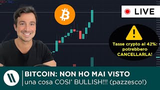 BITCOIN QUESTA È LA COSA più BULLISH CHE ABBIA MAI VISTO  TASSE CRYPTO 42 VERRA CANCELLATA [upl. by Nowell983]