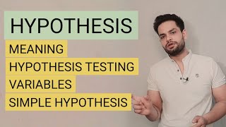 HYPOTHESIS  RESEARCH METHODOLOGY hypothesis research [upl. by Ila735]