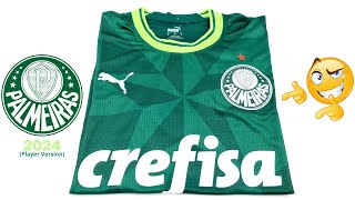 Palmeiras football shirt HOME kit 20232024 Player Version Unboxing amp Review  ASMR [upl. by Laurene420]